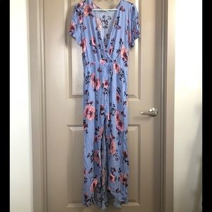 Francesca’s, Miami purple and pink hi-low dress